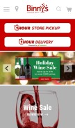 How binnys.com looks like on a mobile device such as an iPhone.