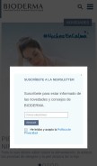 How bioderma.es looks like on a mobile device such as an iPhone.