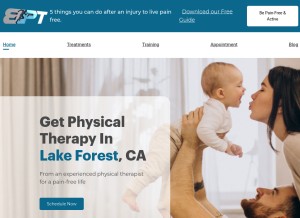 How biofixtherapy.com looks like on a tablet such as an iPad.