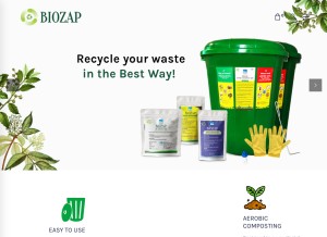 How biozap.org looks like on a tablet such as an iPad.