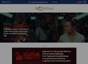 How biqdata.pl looks like on a tablet such as an iPad.