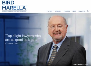 How birdmarella.com looks like on a tablet such as an iPad.