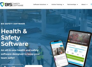 How bissafety.ca looks like on a tablet such as an iPad.