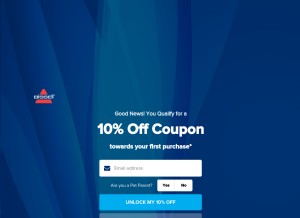 How bissell.com looks like on a tablet such as an iPad.