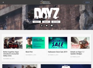 How bistudio.com looks like on a tablet such as an iPad.
