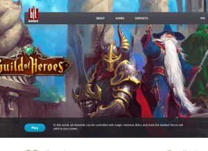 How bit.games looks like on a tablet such as an iPad.