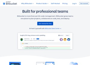 How bitbucket.org looks like on a tablet such as an iPad.