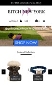 How bitchnewyork.com looks like on a mobile device such as an iPhone.