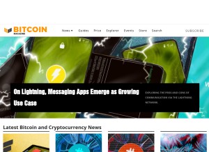How bitcoinmagazine.com looks like on a tablet such as an iPad.