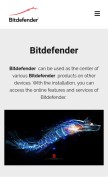 How bitdefender-bitdefender.com looks like on a mobile device such as an iPhone.