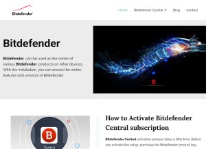 How bitdefender-bitdefender.com looks like on a tablet such as an iPad.