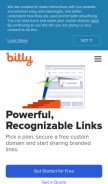 How bitly.is looks like on a mobile device such as an iPhone.