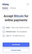How bitpay.com looks like on a mobile device such as an iPhone.