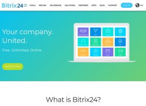 How bitrix24.com looks like on a tablet such as an iPad.