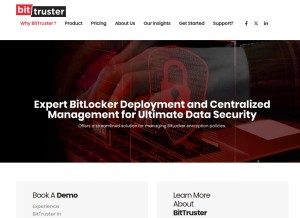 How bittruster.com looks like on a tablet such as an iPad.