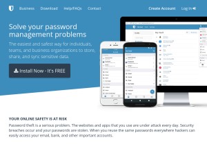 How bitwarden.com looks like on a tablet such as an iPad.