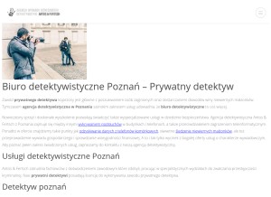 How biurodetektywistyczne-24.pl looks like on a tablet such as an iPad.