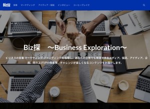 How biztan.com looks like on a tablet such as an iPad.