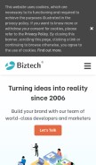 How biztechcs.com looks like on a mobile device such as an iPhone.