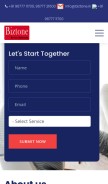How biztone.in looks like on a mobile device such as an iPhone.
