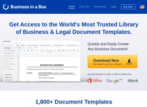 How biztree.com looks like on a tablet such as an iPad.