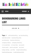 How bizz-social.seo-online.xyz looks like on a mobile device such as an iPhone.
