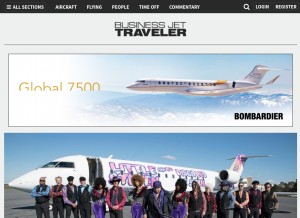 How bjtonline.com looks like on a tablet such as an iPad.