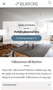 How bjurfors.se looks like on a mobile device such as an iPhone.