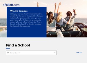 How bkstr.com looks like on a tablet such as an iPad.