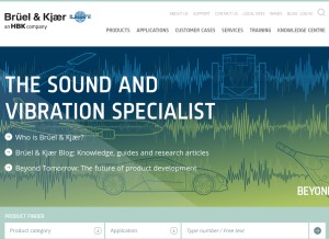 How bksv.com looks like on a tablet such as an iPad.