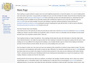 How blabnet.com looks like on a tablet such as an iPad.