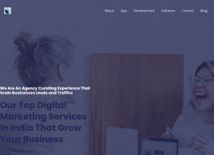 How blackblueseoagency.com looks like on a tablet such as an iPad.