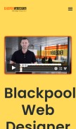 How blackpoolwebdesigner.com looks like on a mobile device such as an iPhone.