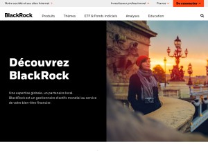 How blackrock.com looks like on a tablet such as an iPad.