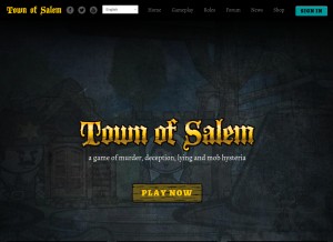 How blankmediagames.com looks like on a tablet such as an iPad.