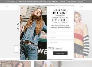 How blanknyc.com looks like on a tablet such as an iPad.