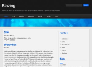 How blazing.de looks like on a tablet such as an iPad.