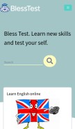 How blesstest.com looks like on a mobile device such as an iPhone.