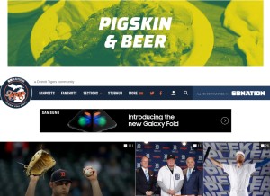 How blessyouboys.com looks like on a tablet such as an iPad.
