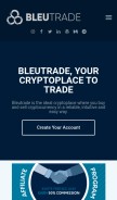 How bleutrade.com looks like on a mobile device such as an iPhone.