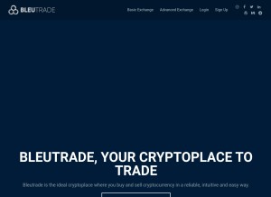 How bleutrade.com looks like on a tablet such as an iPad.