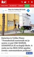 How blic.rs looks like on a mobile device such as an iPhone.
