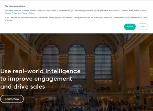 How blis.com looks like on a tablet such as an iPad.