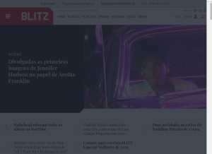 How blitz.pt looks like on a tablet such as an iPad.