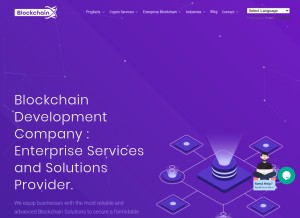 How blockchainx.tech looks like on a tablet such as an iPad.