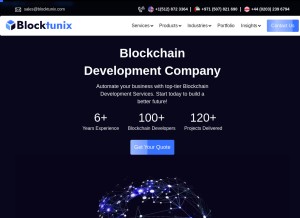 How blocktunix.com looks like on a tablet such as an iPad.