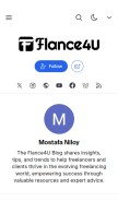 How blog.flance4u.org looks like on a mobile device such as an iPhone.