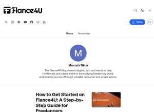 How blog.flance4u.org looks like on a tablet such as an iPad.