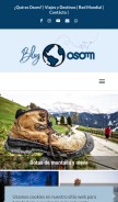 How blog.osomviajes.com looks like on a mobile device such as an iPhone.