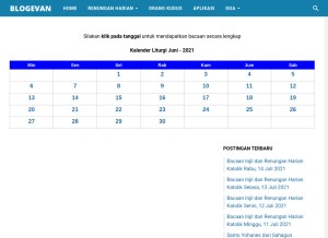 How blogevan.com looks like on a tablet such as an iPad.